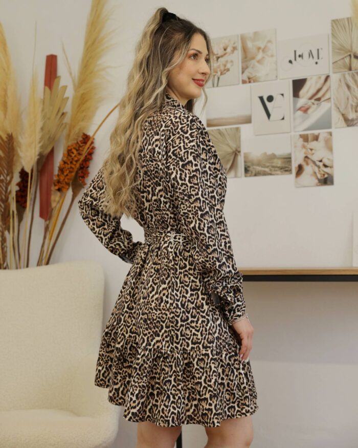 Φόρεμα Animal print Σε Καφέ - Image 2