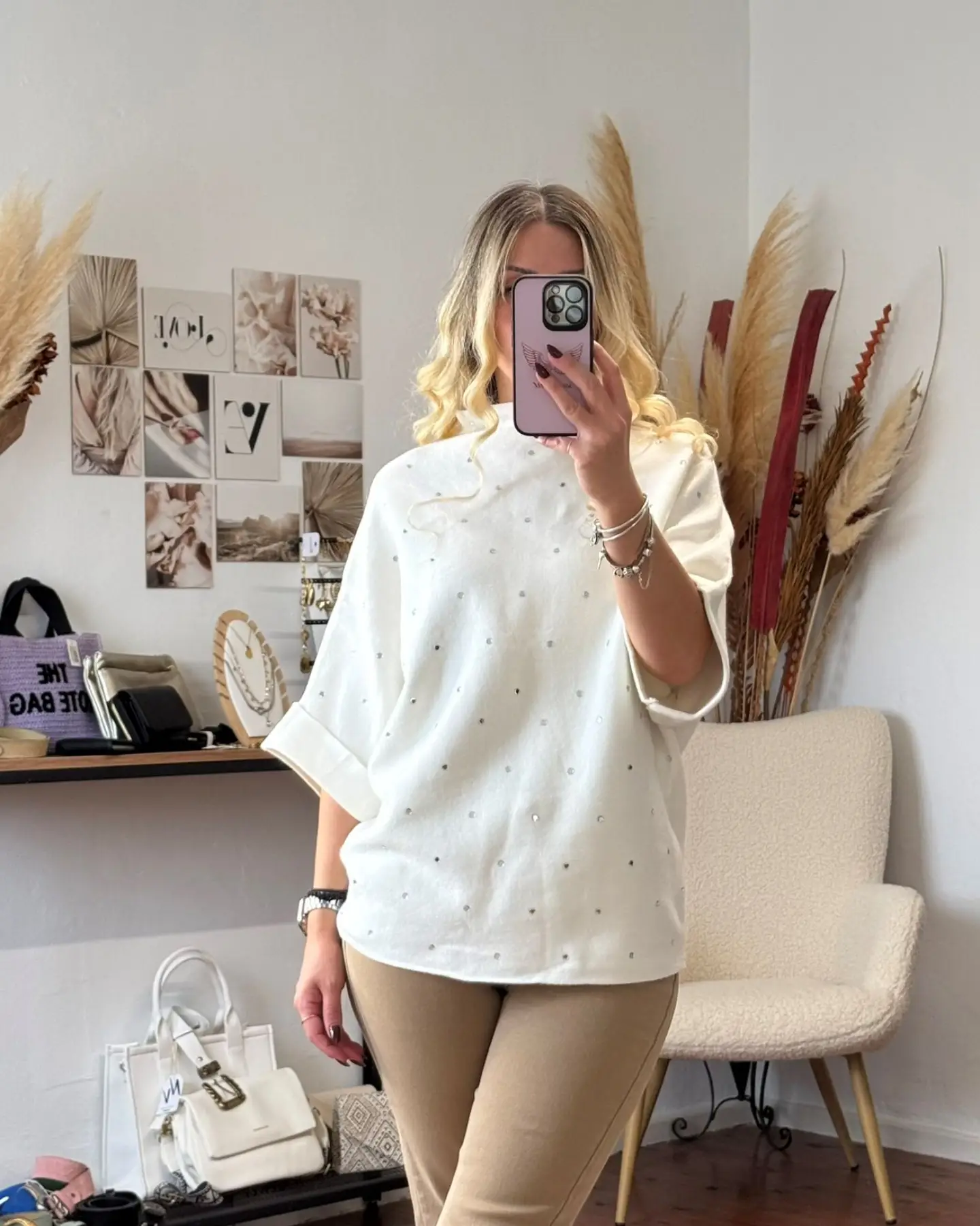 Πλεκτό "Elora" με Στρας Λεπτομέρειες - Image 2