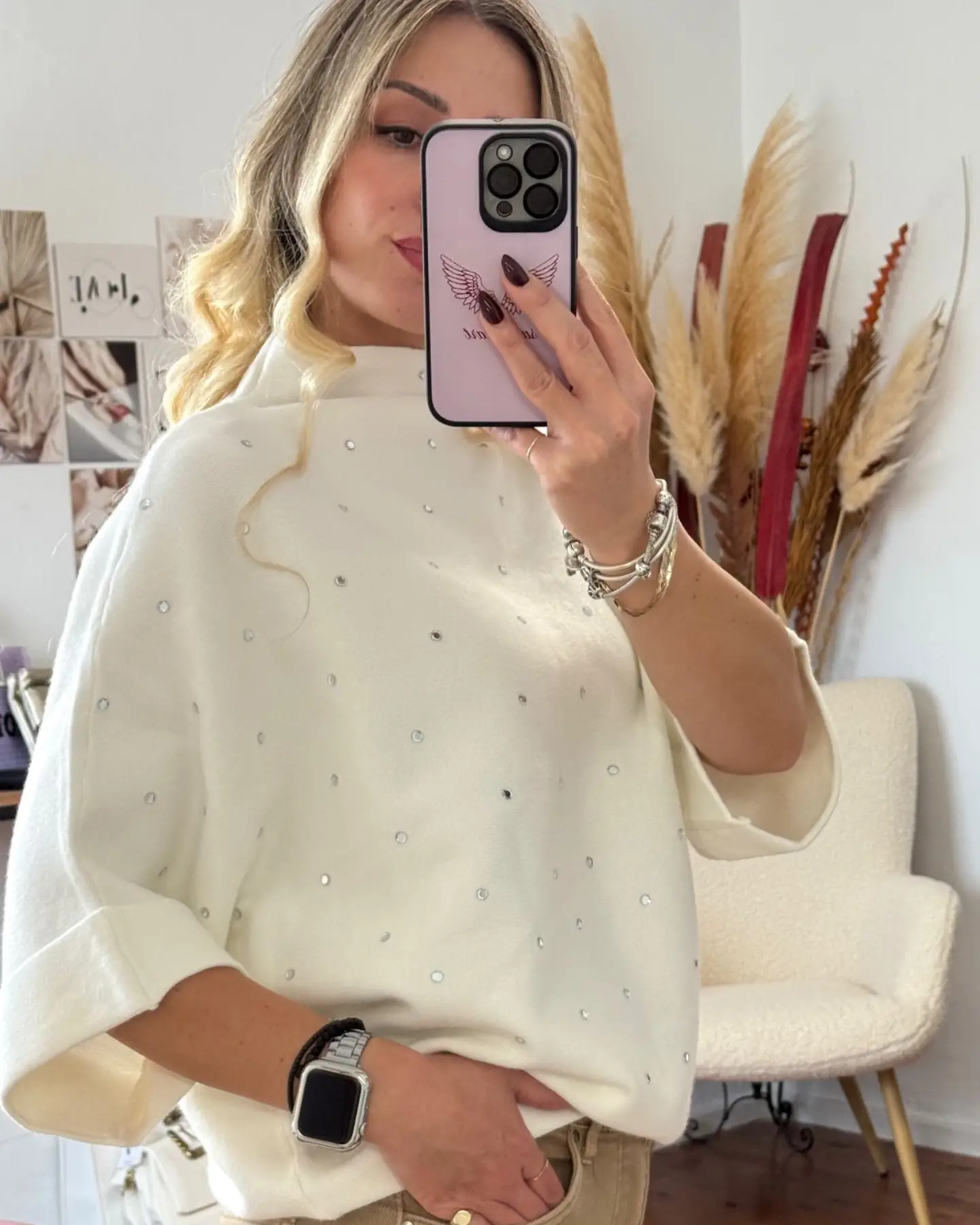 Πλεκτό "Elora" με Στρας Λεπτομέρειες - Image 3