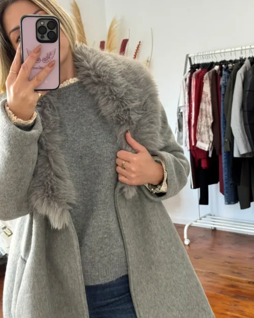 παλτό με γούνα