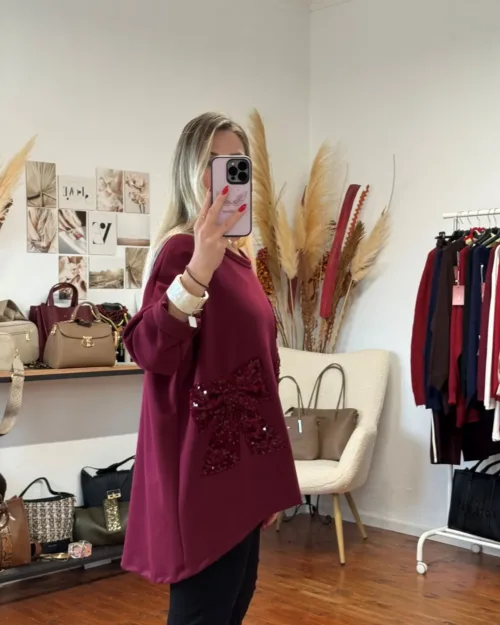 μπλούζα βισκόζη με στρας