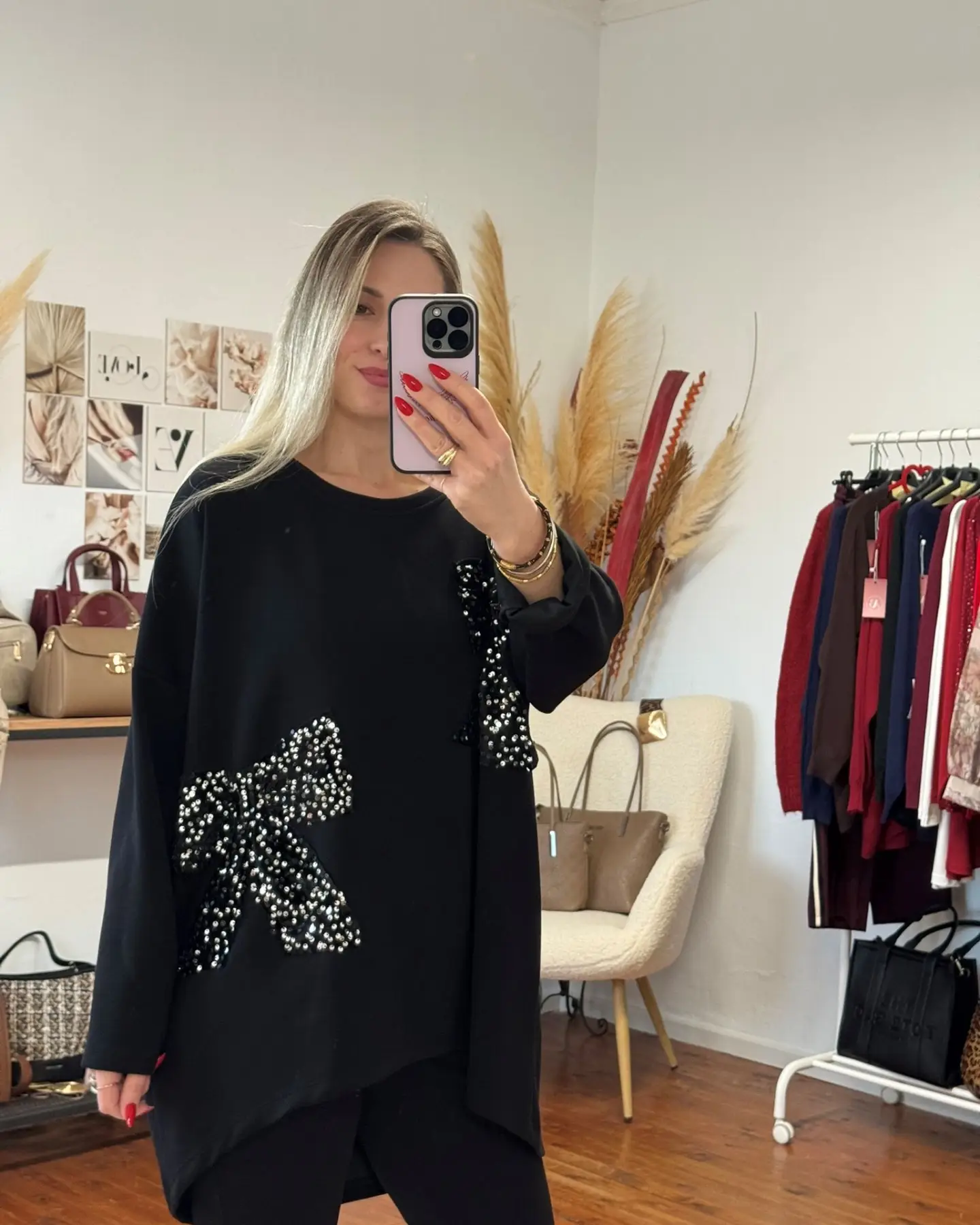 μπλούζα βισκόζη με στρας