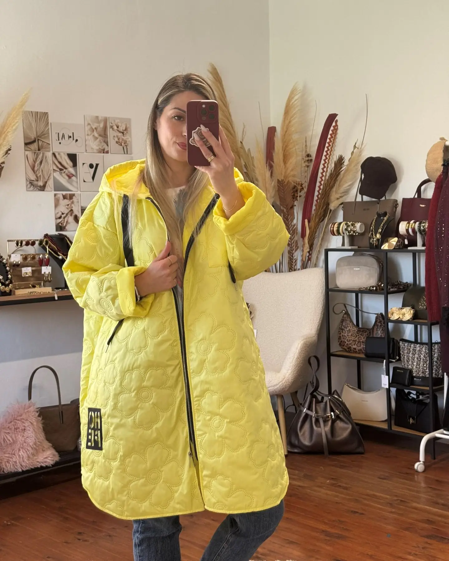 ανοιξιάτικο πανωφόρι κίτρινο με κουκούλα